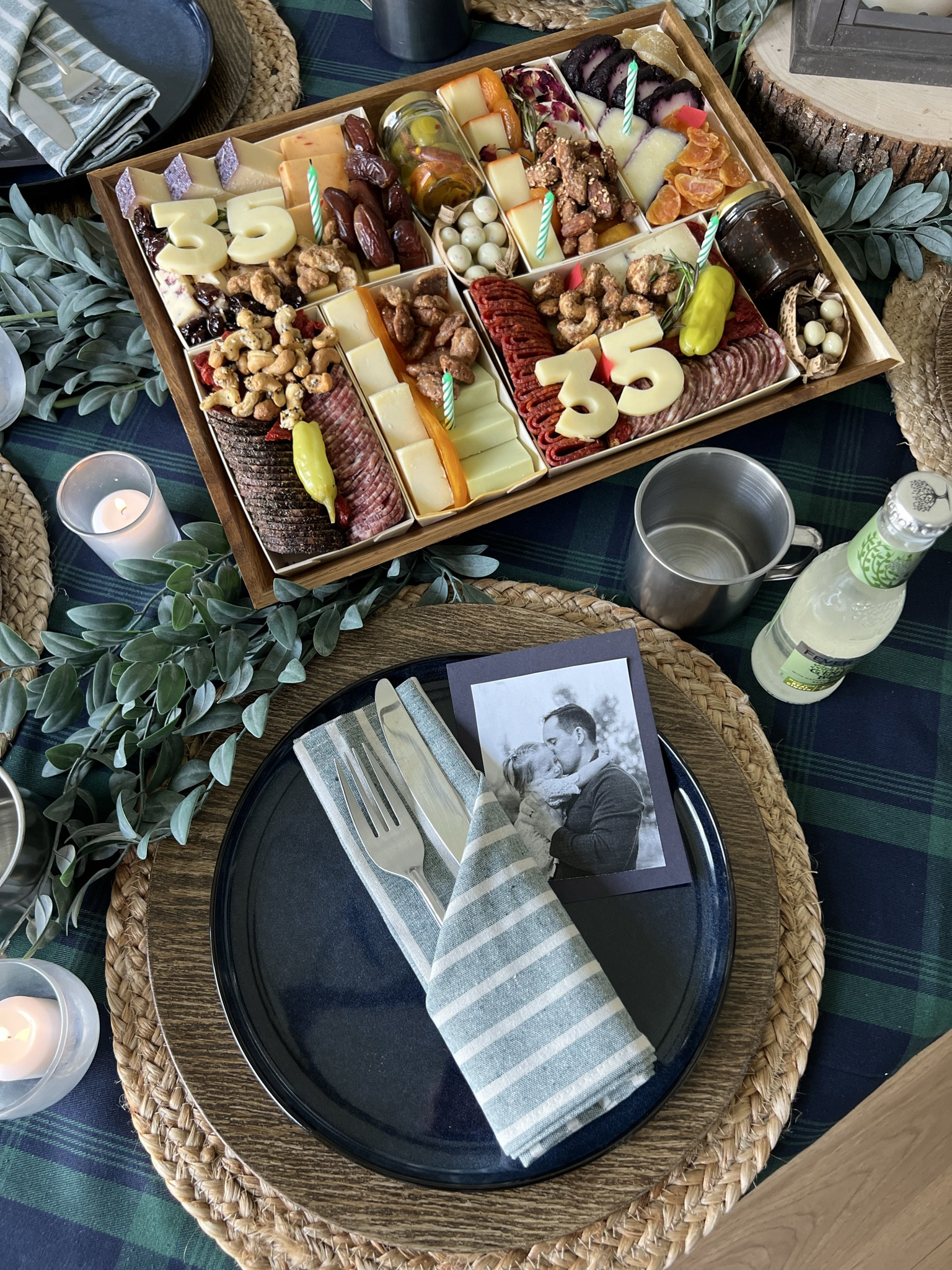 Mountain-themed picnic at home for my husband's birthday! This premade cheese board made it so easy to celebrate with him and not have to spend so much time prepping food. You can customize the numbers and it even comes with crackers (not pictured) @boarderie  

 

#LTKfoodie #LTKHome #LTKMens