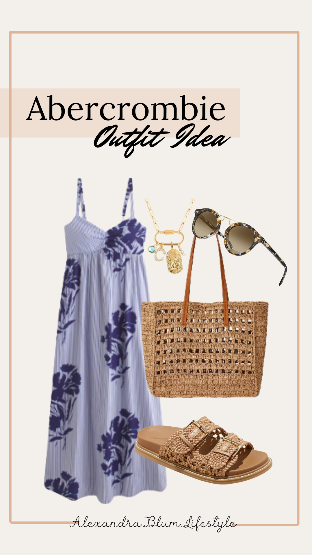 Cute spring maxi dress from Abercrombie that is perfect for vacation outfits, and church outfit! I paired it with natural woven tote bag and beach sandals! 

#LTKShoeCrush #LTKFindsUnder100 #LTKItBag