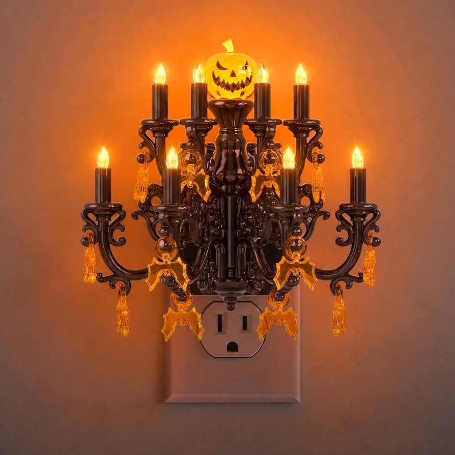Briignite Halloween Night Light, Chandelier Night Lights Plug into Wall | Amazon (US)