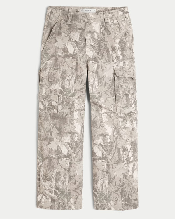 Men's Super Baggy Camo Cargo Pants | Men's Bottoms | HollisterCo.com | Hollister (US)