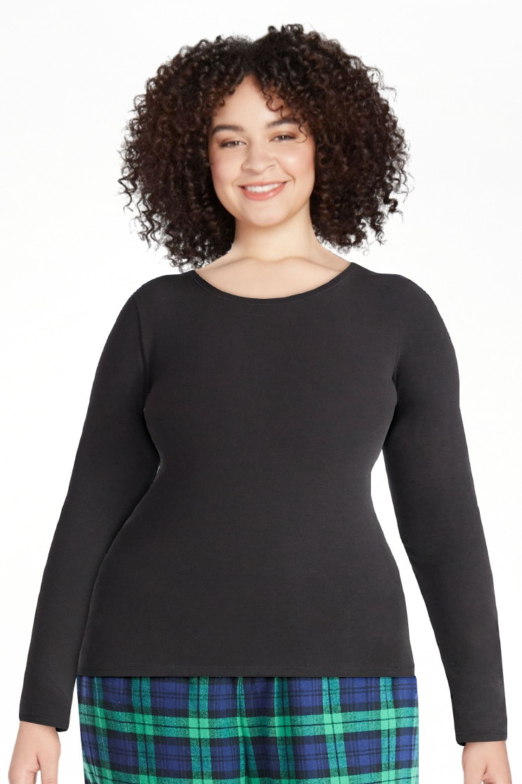 No Boundaries Long Sleeve Crewneck Tee, Women's | Walmart (US)