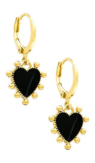Kiedis Earring in Black | Revolve Clothing (Global)