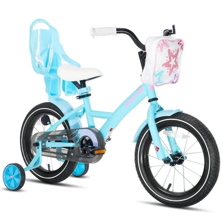 JOYSTAR Bicicleta Infantil Keano de 14 Pulgadas para Niña, Bicicleta Infantil en Azul | Walmart (US)