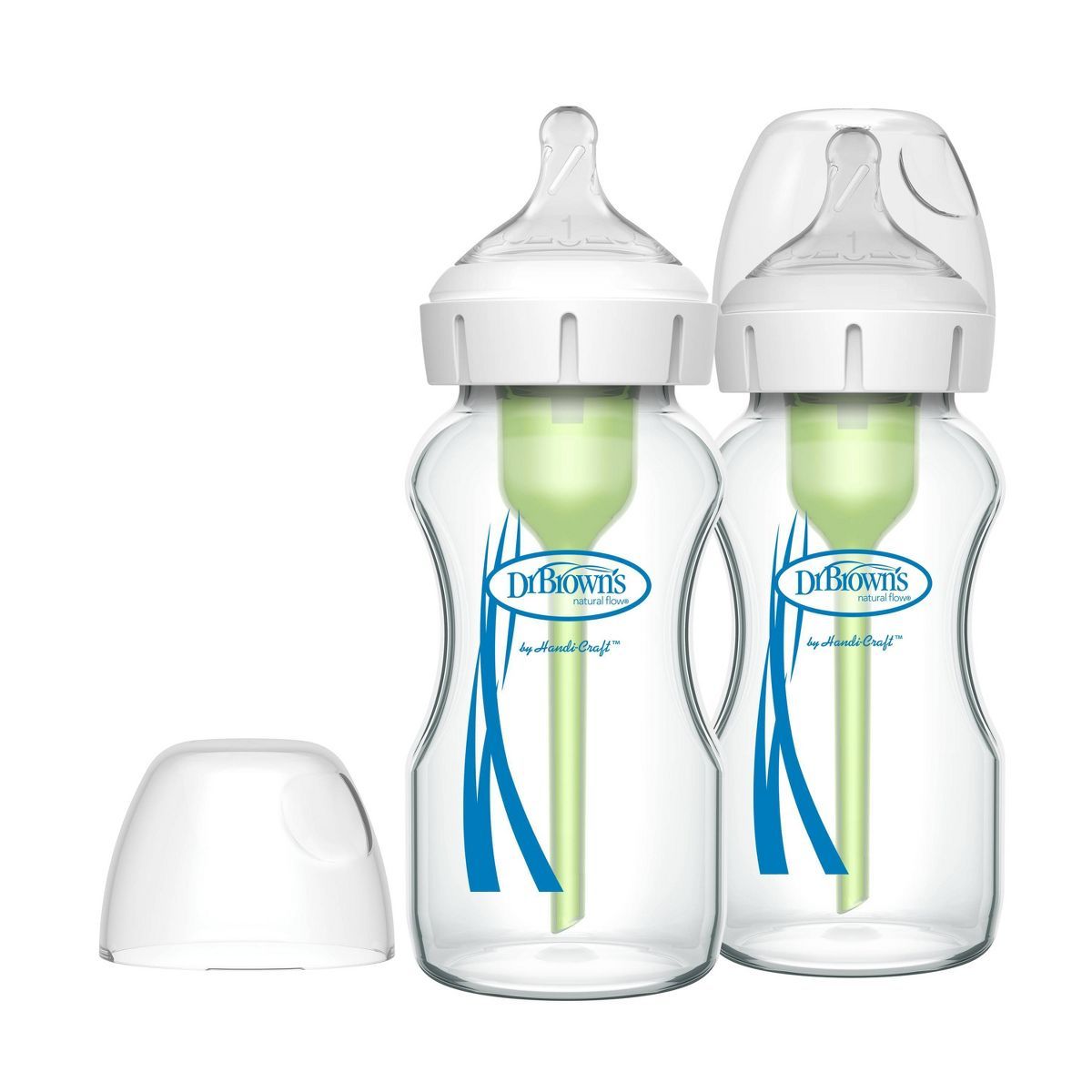 Dr. Brown's Options+ Wide-Neck Anti-Colic Glass Baby Bottle - 2pk | Target
