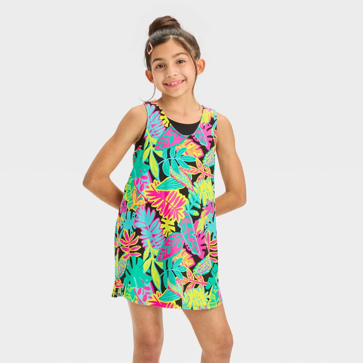 Girls' Floral Printed Cover Up Dress - Cat & Jack™ | Target