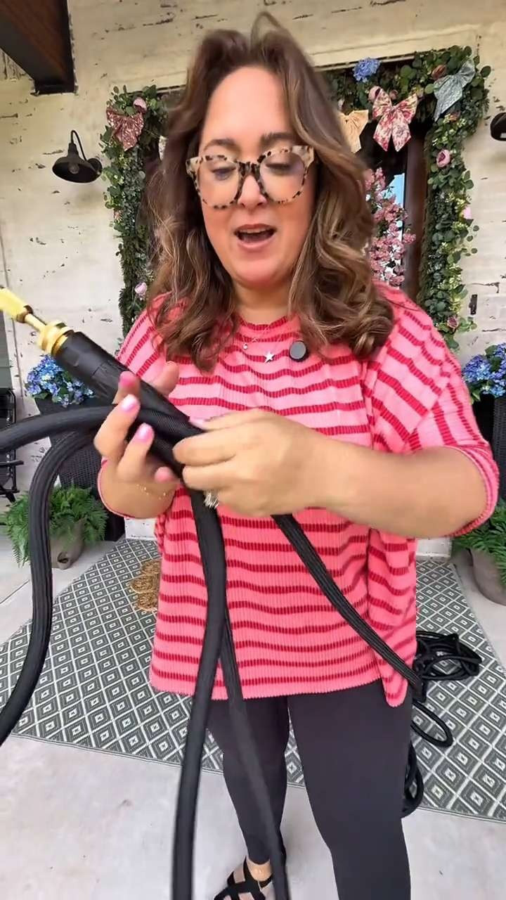 Hydrosteel PRO 50 Ft Metal Garden Hose with Nozzle, Water Hose Made from Heavy Duty 304 Stainless Steel, Flexible, Lightweight, Brass Crush Resistant Fittings, Non Kinking, 5/8” Diameter, 600 PSI 

 #LTKActive #LTKHome #LTKSaleAlert