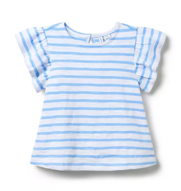 Striped Flutter Sleeve Top | Janie and Jack