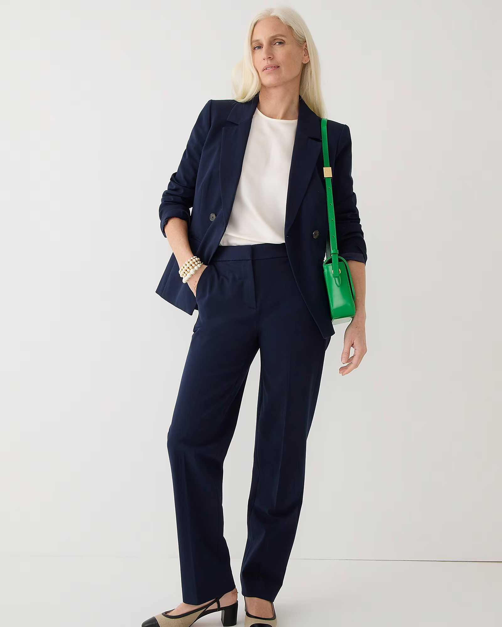 Kate straight-leg pant in bi-stretch cotton blend | J. Crew US