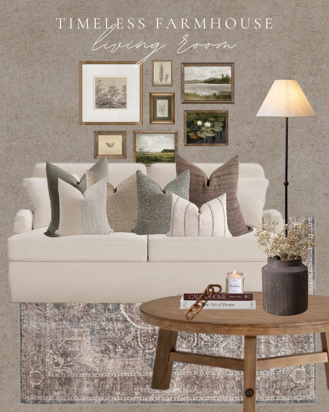 Timeless farmhouse living room inspo 🧺

Farmhouse Living Room, Farmhoyse Decor, Country Decor 

#LTKhome #LTKuk