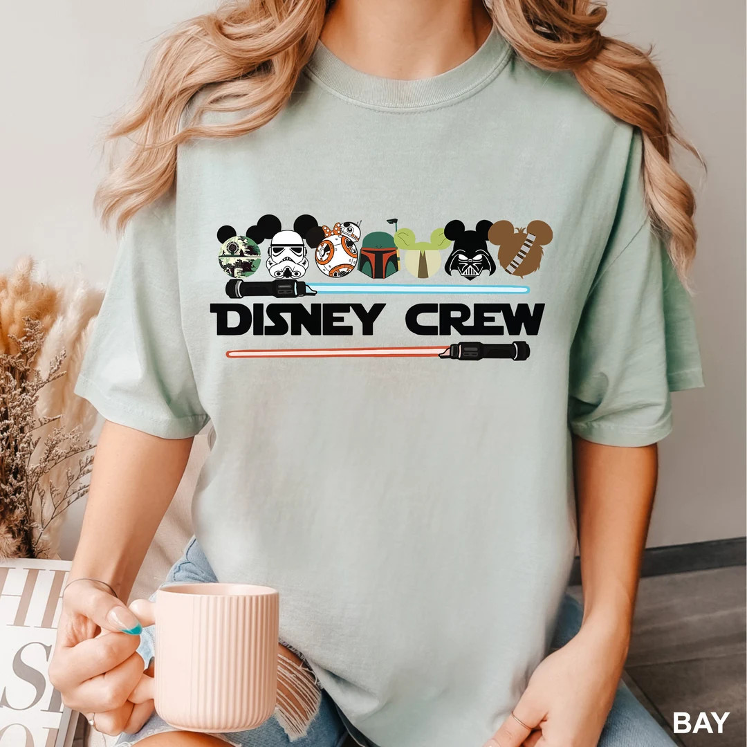 Star Wars Disney Crew Shirt, Comfort Colors Disney Shirt, Star Wars Family Shirt, Disney Star War... | Etsy (CAD)