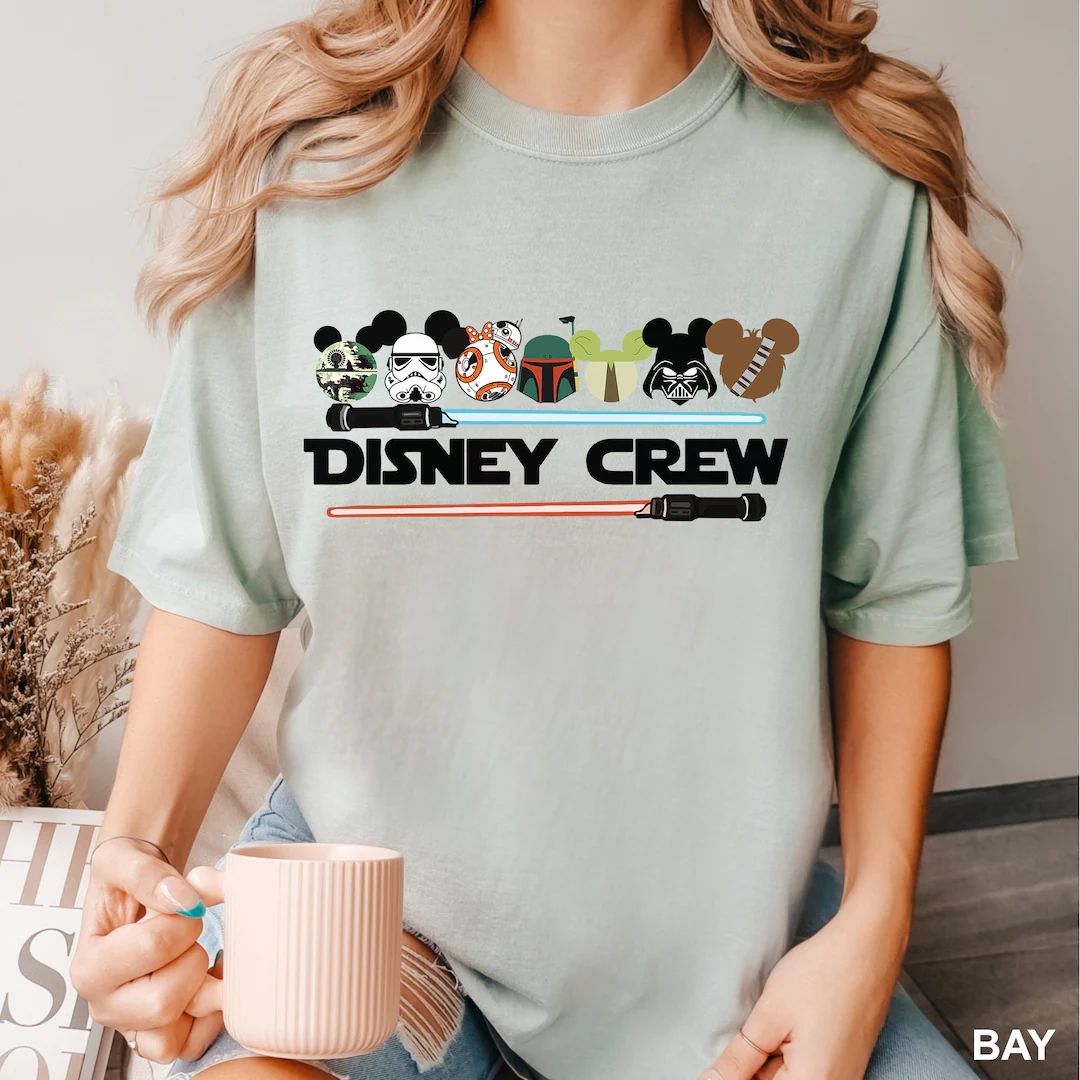 Star Wars Disney Crew Shirt, Comfort Colors Disney Shirt, Star Wars Family Shirt, Disney Star War... | Etsy (CAD)