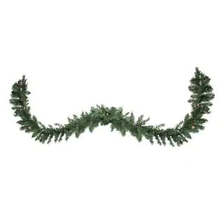 Northlight 300 in. Pre-Lit Buffalo Fir Commercial Artificial Christmas Garland 32816458 - The Hom... | The Home Depot