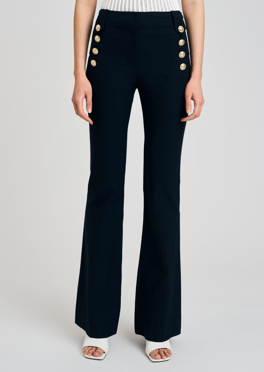 Robertson Flare Trousers - Midnight | Derek Lam