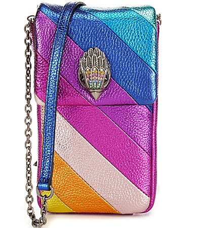 Kurt Geiger London Metallic Rainbow Phone Crossbody Bag - Multi | Dillard's