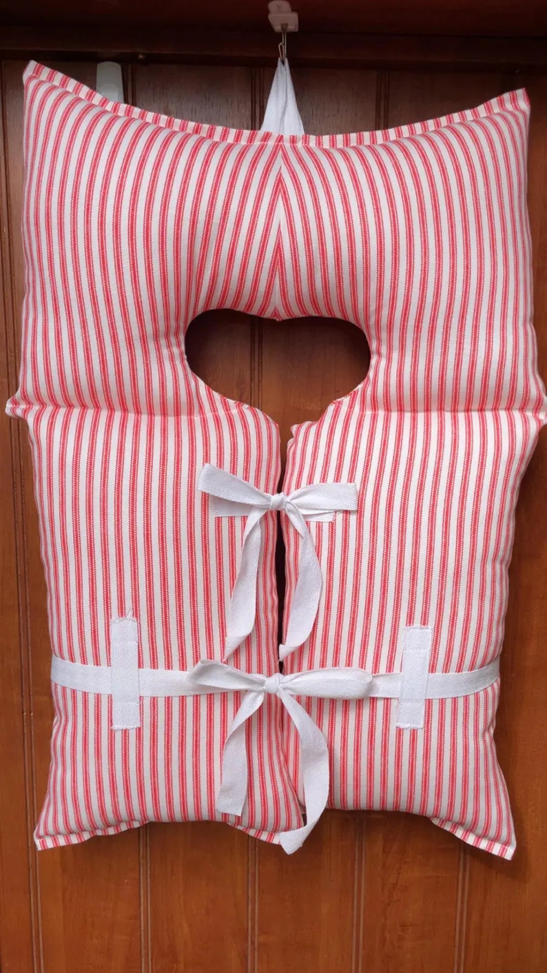 Vintage Red and White Striped Life Jacket - Etsy | Etsy (US)