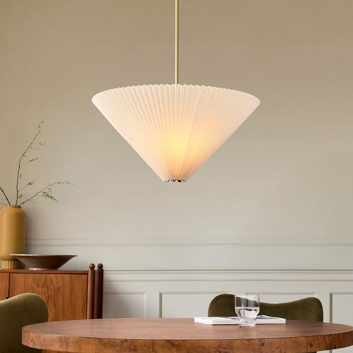 Pierce & Ward Pleated Pendant (25") | West Elm (US)