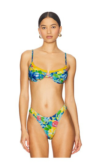 Ruffled Up Underwire Bikini Top in La Sera Prima | Revolve Clothing (Global)