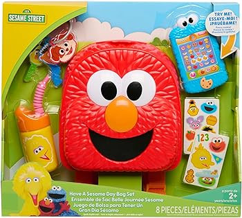 Just Play Sesame Street Have A Sesame Day 7-Piece Bag Set, Dress Up and Pretend Play, Officially ... | Amazon (US)