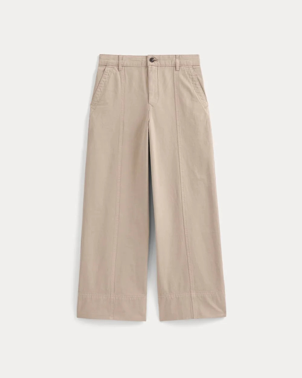Seamed Wide-Leg Pant | Trench Coat Khaki | Everlane
