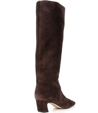 Weslye Suede Snip Toe Kitten Block Heel Boots | Dillard's