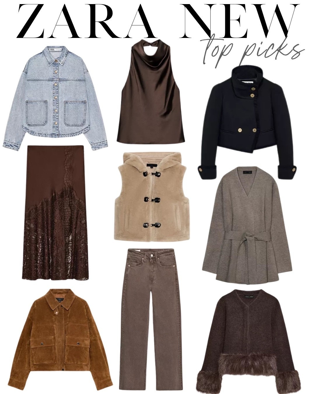 Zara new arrivals so many cute new arrivals 
Suede coat, puffer jacket, satin lace skirt, chocolate brown, holiday outfits 

#LTKFindsUnder100 #LTKFindsUnder50 #LTKHoliday