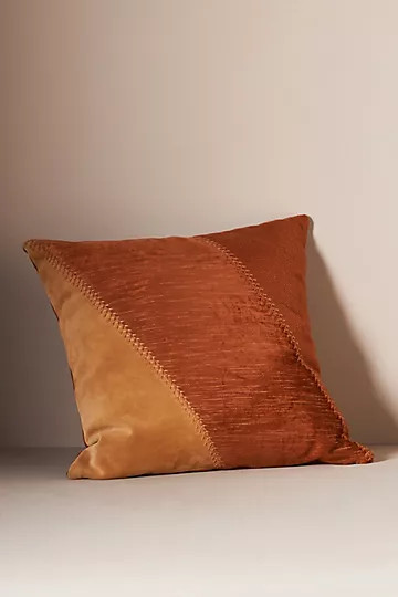 Velvet-Suede Cypress Pillow | Anthropologie (US)