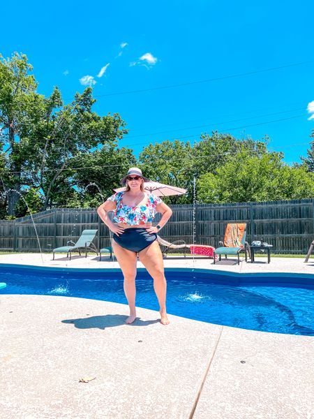 The plus size bikini that always goes on vacation with me - I love the ruffle top and high waist ruched bottoms. This suit is so flattering and comes in so many different color options .

Plus size swim
beach vacation
beach outfit 
Pool day outfit 
Plus size bikini 
Plus size swimwear 
Plus size swimsuit 
Amazon swim 

#LTKPlusSize #LTKSwim #LTKOver40