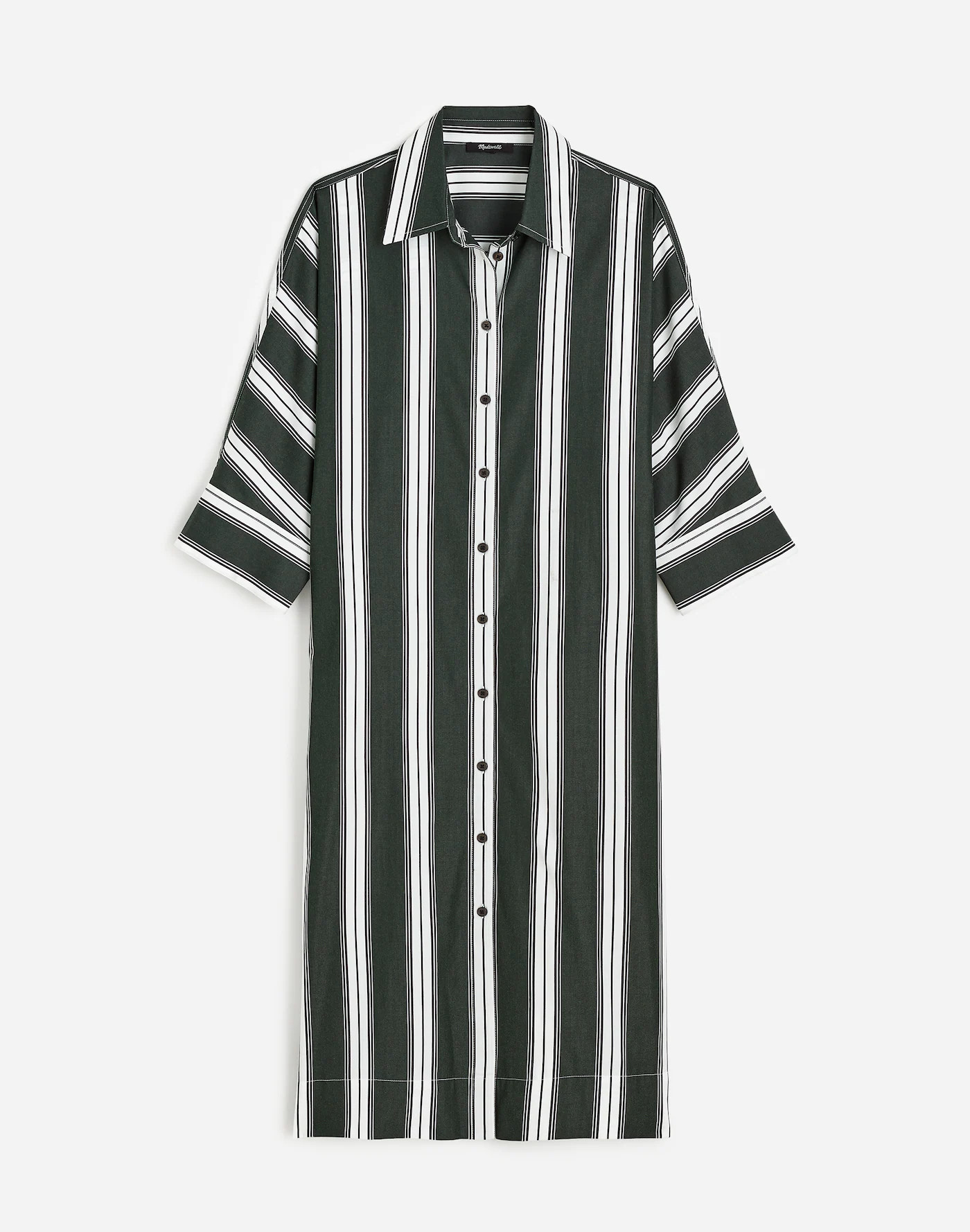 Dolman Midi Shirtdress in Stripe Poplin | Madewell | Madewell