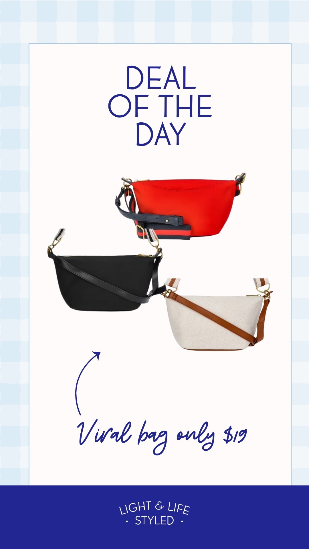 Walmart viral Crossbody bag is less than $20 today comes in for color options