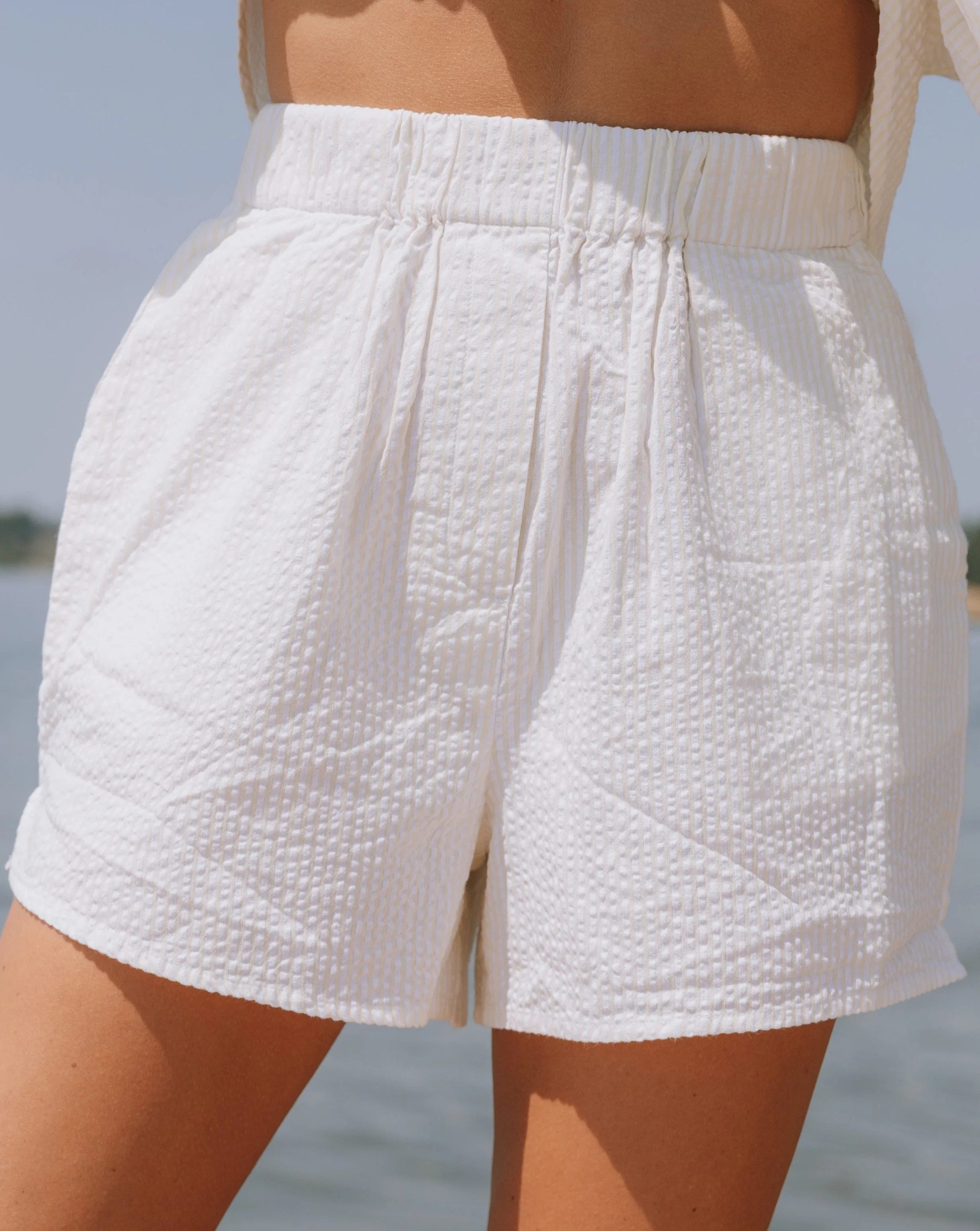 Seersucker Resort Shorts | Daily Drills