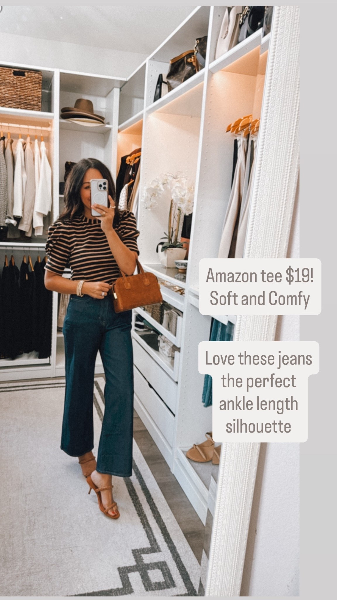 Amazon tee tons of color options! Jeans are the perfect fit- and currently on sale! TTS 

#LTKOver40 #LTKStyleTip