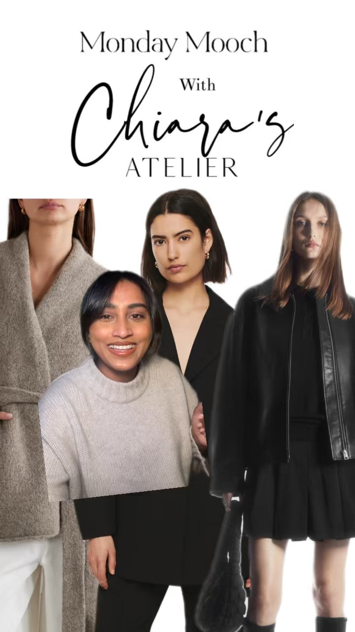 Monday mooch 
Leather jacket 
Dress shirt 
Cardigan 
Loewe puzzle dupe 

#LTKstyletip #LTKSeasonal #LTKMostLoved