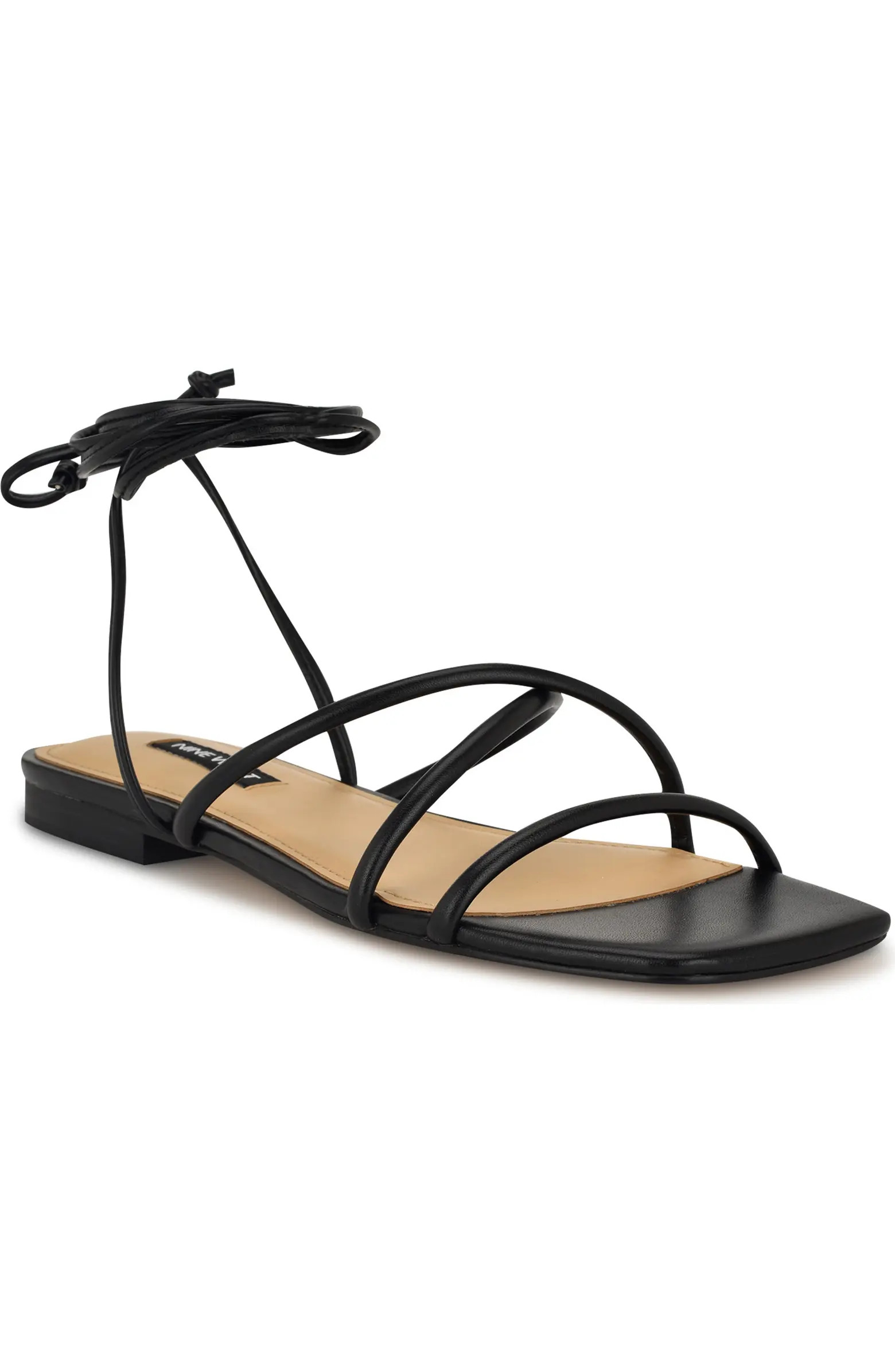 Nine West Mikila Ankle Wrap Sandal (Women) | Nordstrom | Nordstrom