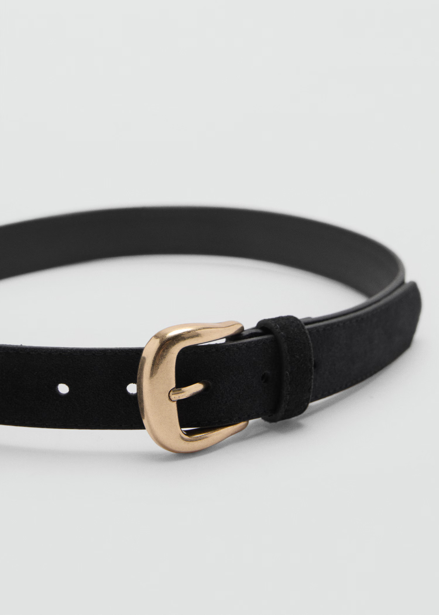 Buckle leather belt | MANGO (UK)
