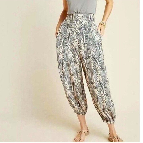 Anthropologie Paisley Print Harem Pants | Poshmark