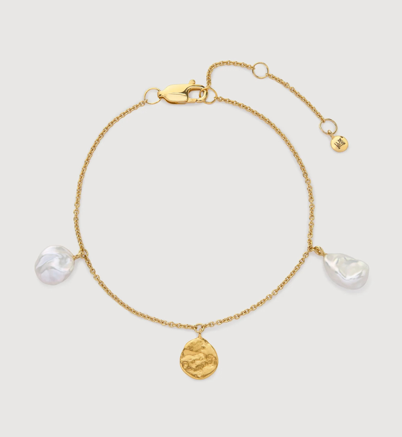 Capri Keshi Pearl Station Bracelet | Monica Vinader (Global)