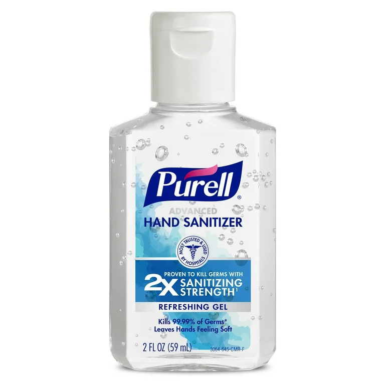PURELL® Advanced Hand Sanitizer, Refreshing Gel, 2 oz Flip Cap Bottle | Walmart (US)