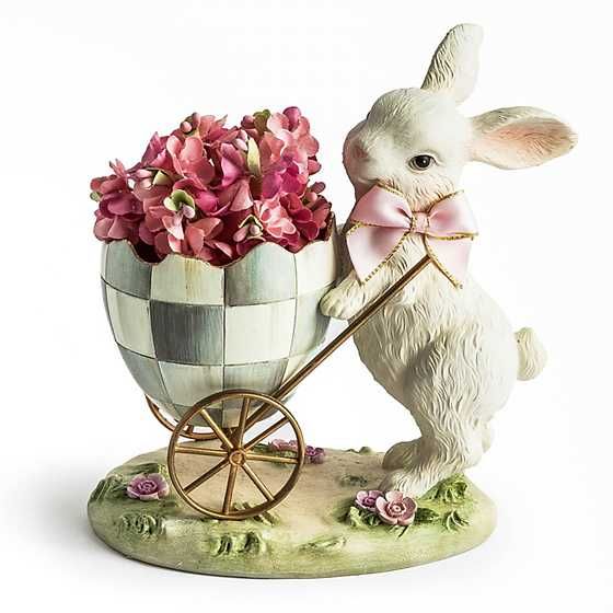 Touch of Pink Bunny Egg Cart | MacKenzie-Childs