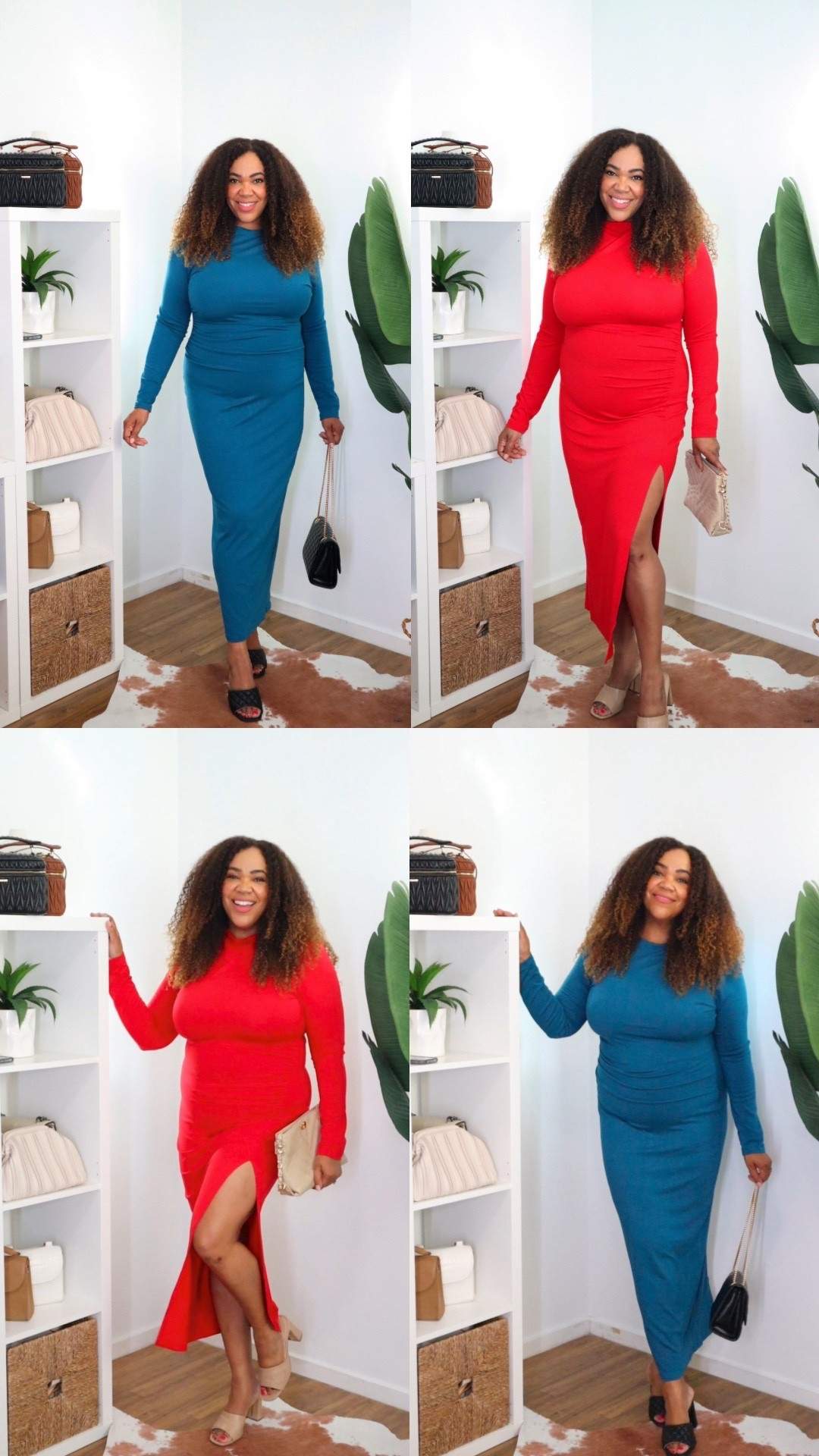 Which color would you go with? Red 🍒 or Teal 💎? Wearing a large on both. 

#LTKMidsize #LTKOver40 #LTKFindsUnder50