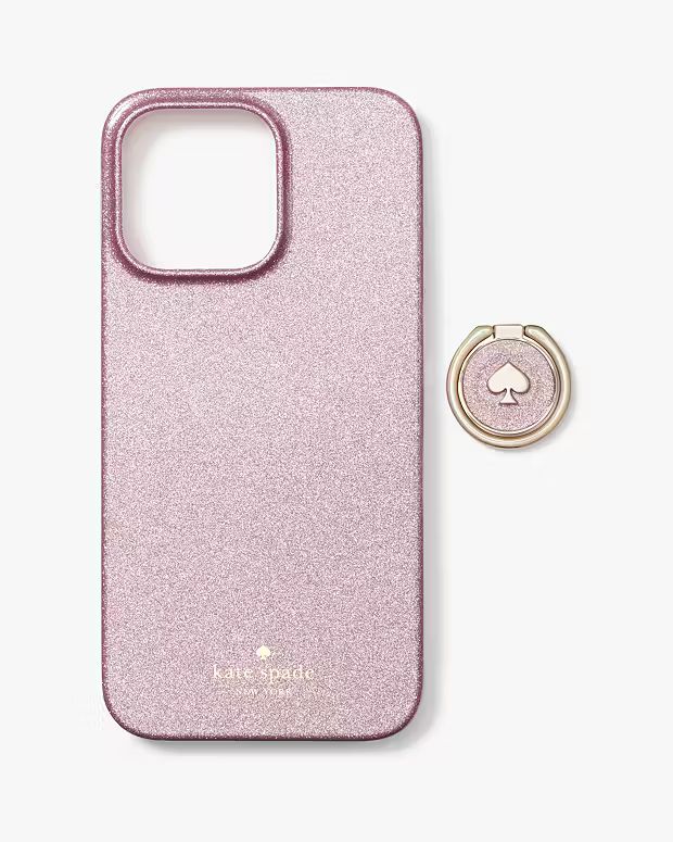 Glitter Stability Ring iPhone 14 Pro Max | Kate Spade Outlet