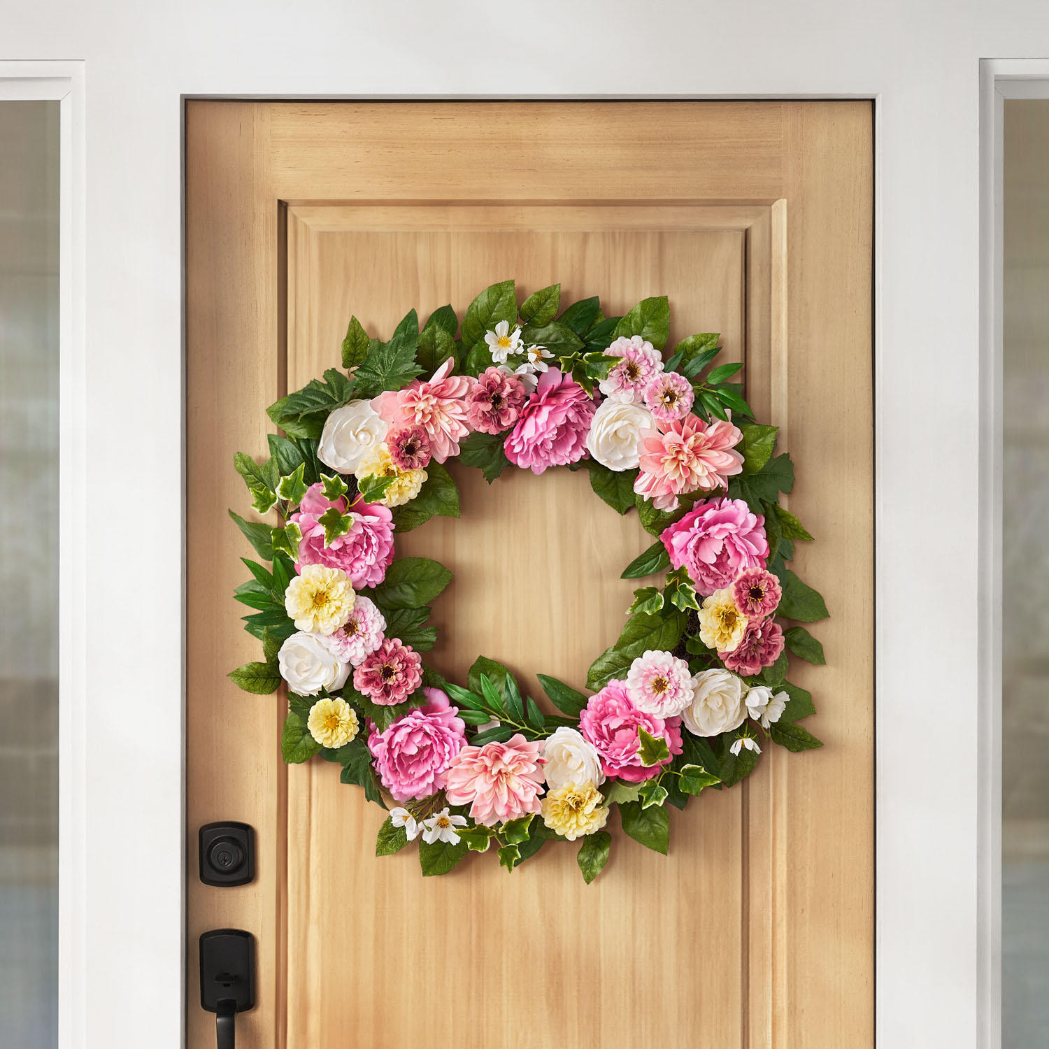 Member's Mark 30" Real Touch Peony & Ranunculus Wreath | Sam's Club