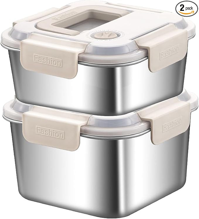 Container for Household Use or Kitchen Use of Precious Metal | Stainless Steel Food Storage Conta... | Amazon (US)