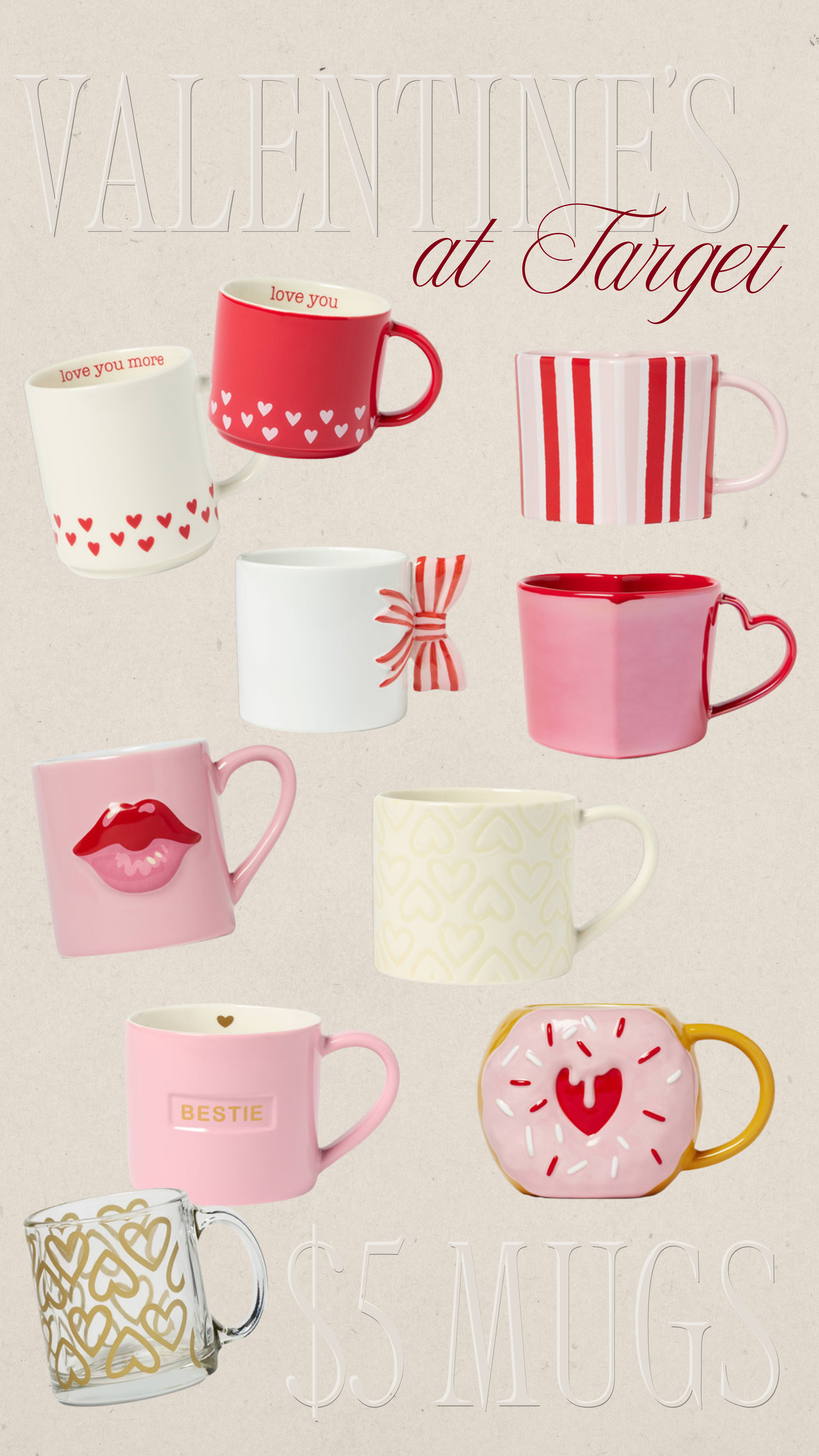 Target Valentine's Day Mugs | $5 Valentine's Day Mugs 

 #LTKSeasonal #LTKHome #LTKFindsUnder50