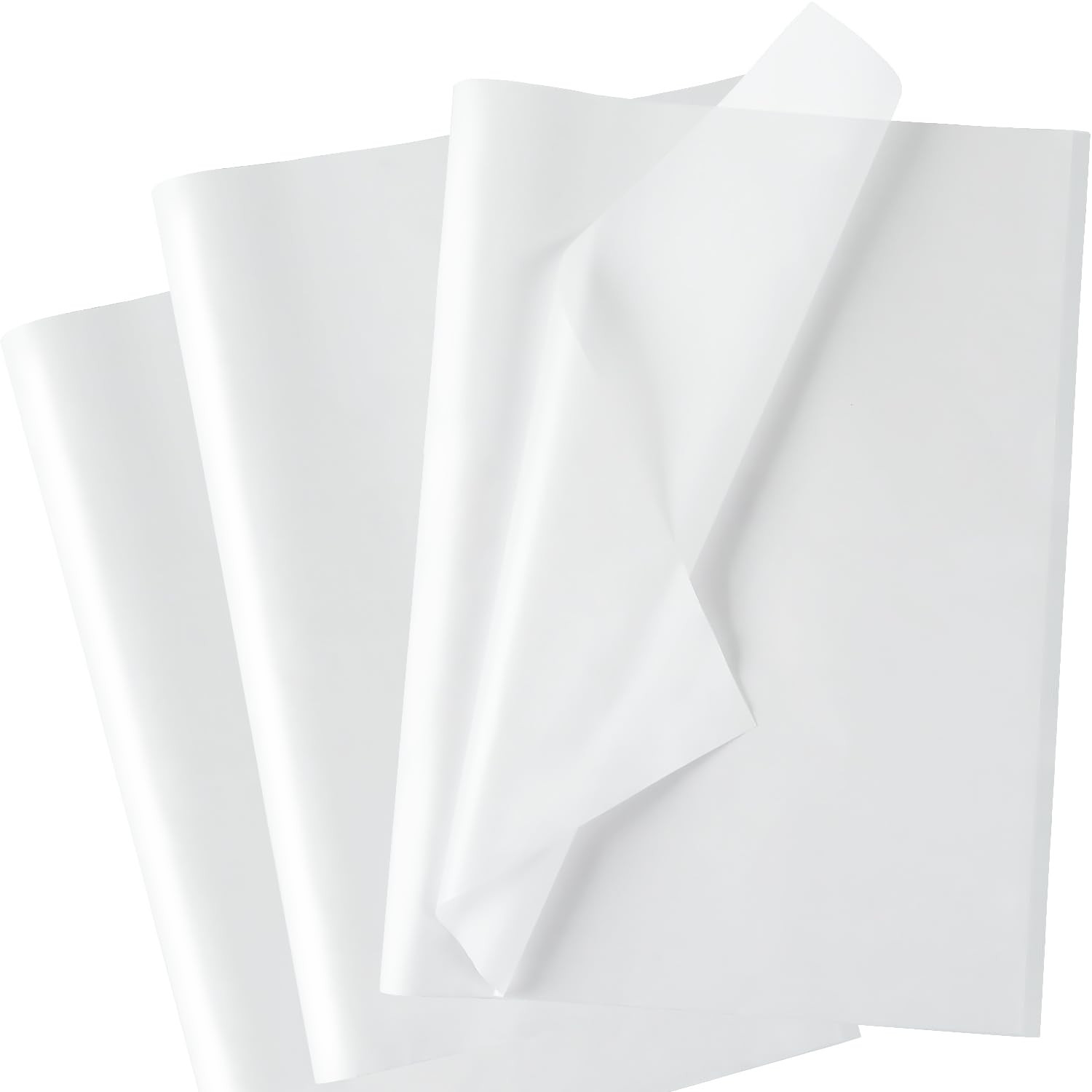 Metallic White Tissue Paper 20"X14", 60 Sheets Pearlescent Shiny White Tissue Paper Bulk, White T... | Amazon (US)