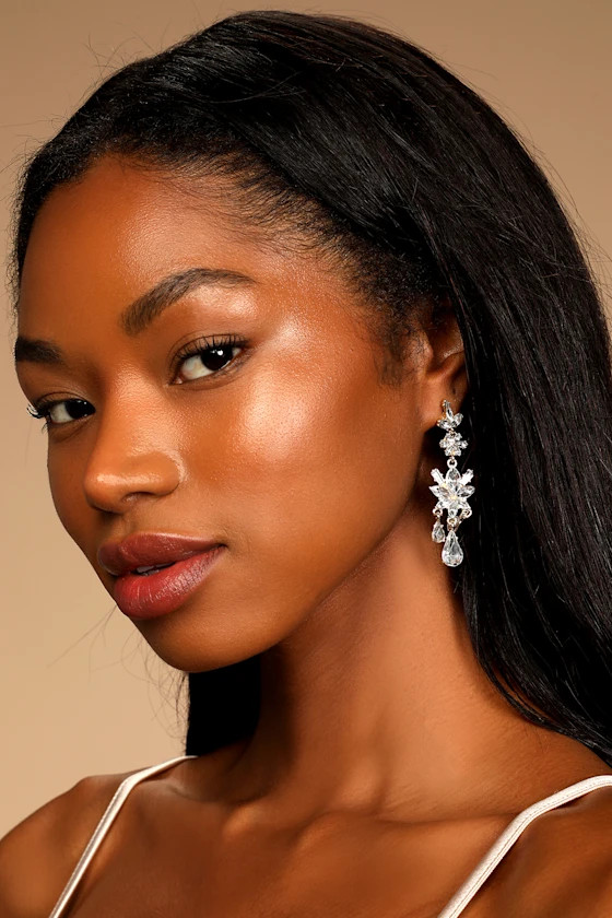 Guaranteed Glam Gold Rhinestone Statement Earrings | Lulus (US)