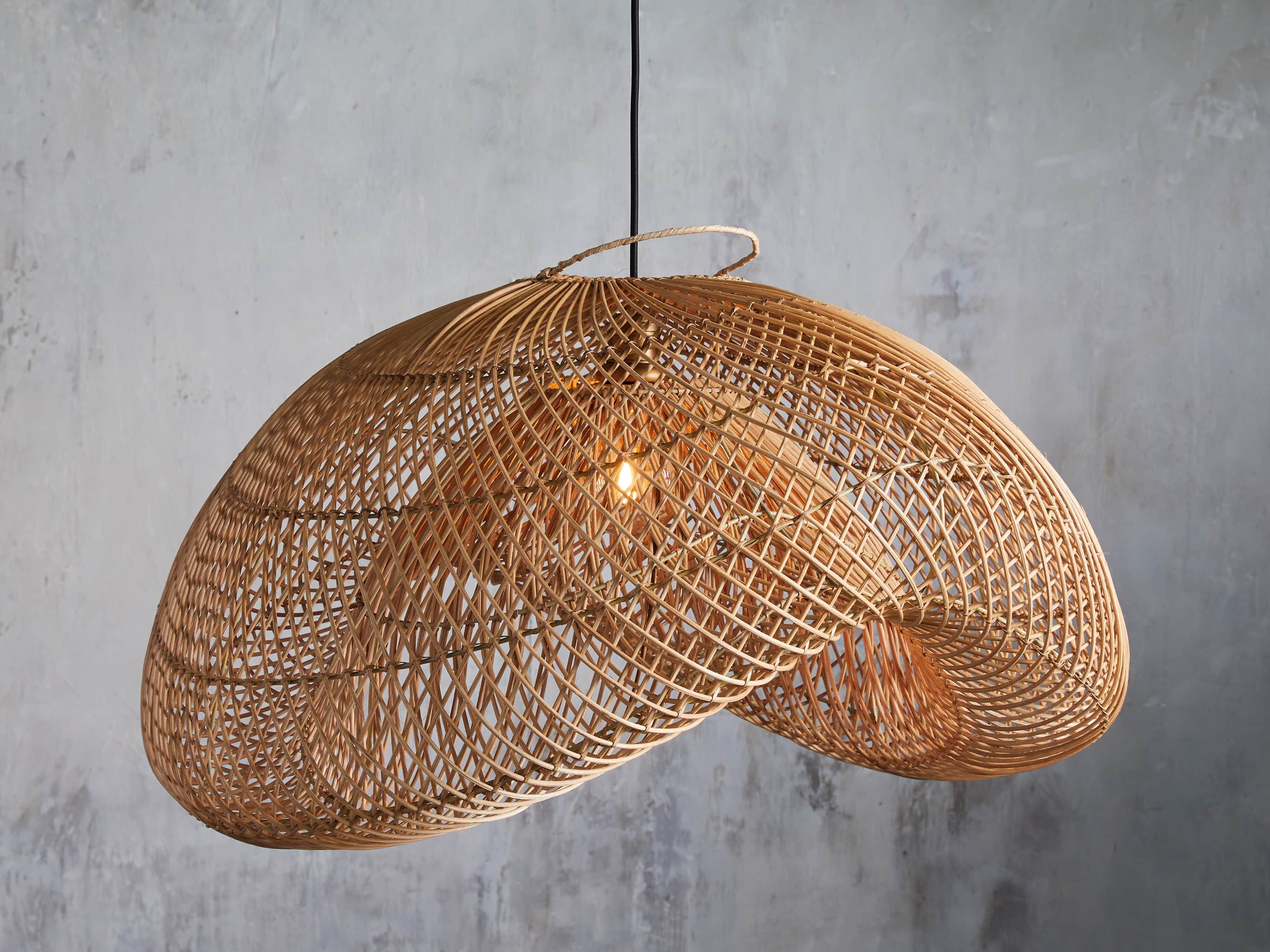 Hollis Pendant in Natural | Arhaus