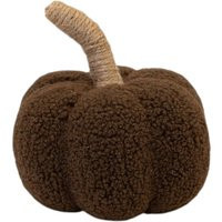 Four Candle Brown Boucle Pumpkin 17cm | Debenhams UK