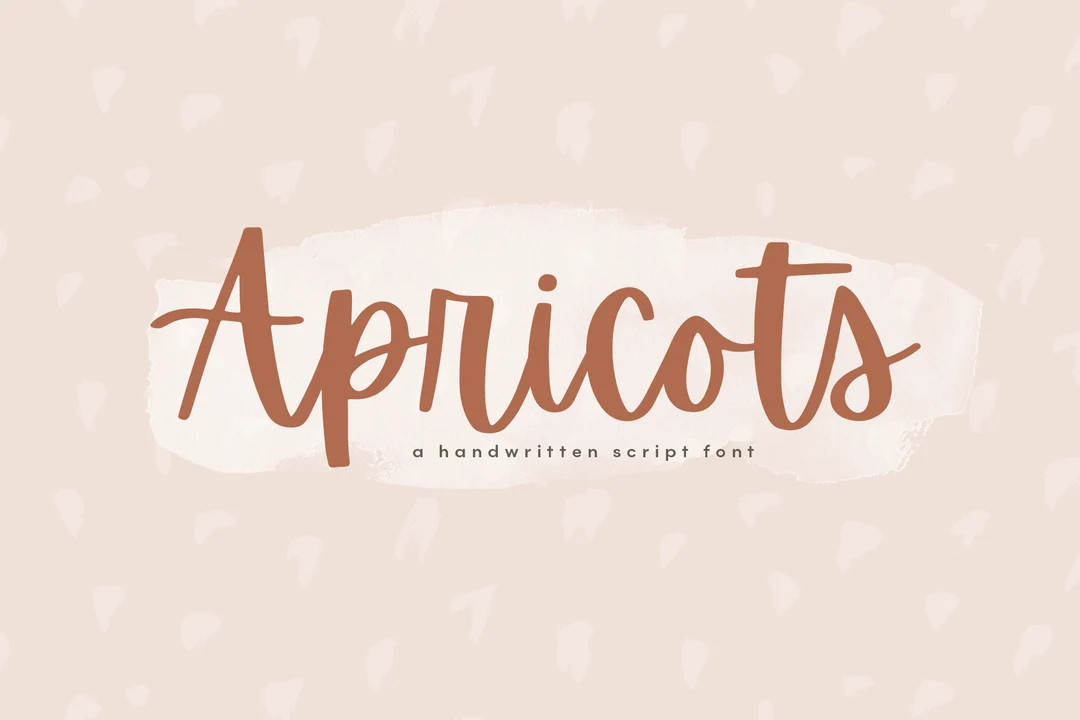 Apricots Font - Script Font, Cricut Fonts, Modern Calligraphy, Fonts for Cricut, Handwritten, Sil... | Etsy (US)