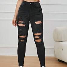 Ripped Skinny Jeans | SHEIN