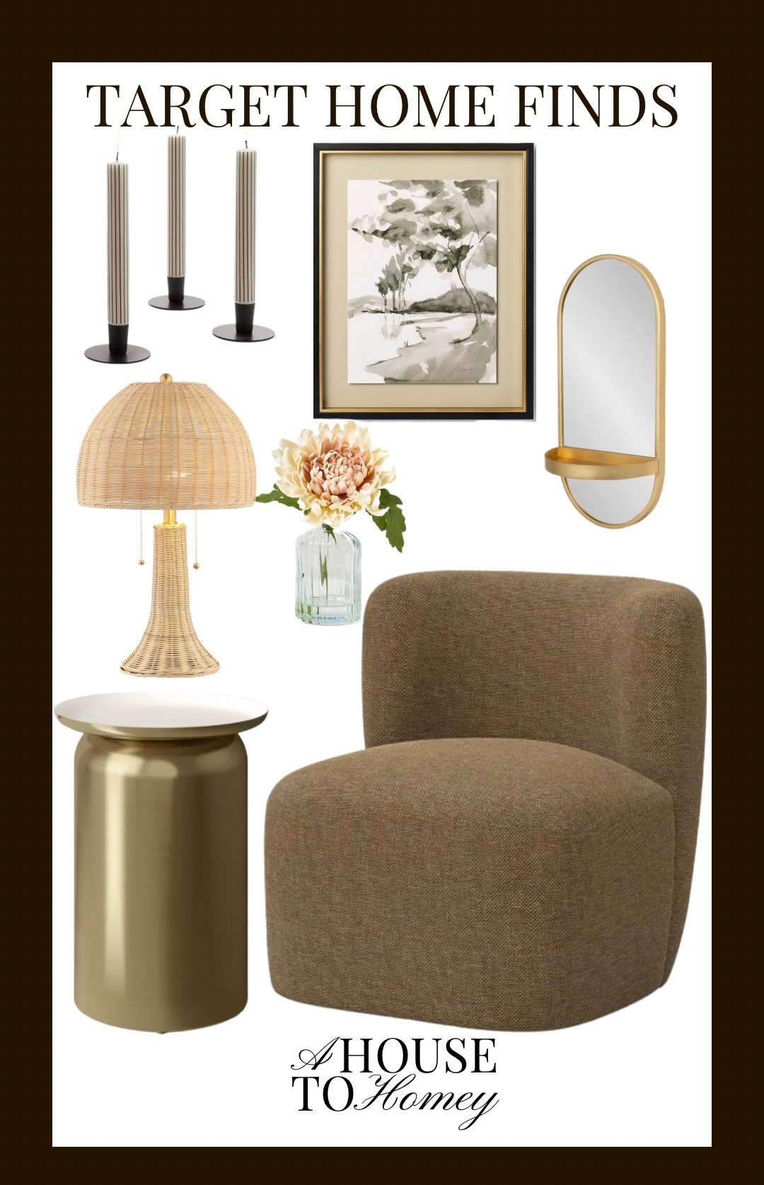 Loving all of these home items from Target!!

Target 
Target decor
Target furniture 
Home decor
Home furniture
Accent chair
Side table 
Gold side table 
Lamp 
Striped candlesticks 
Striped candlesticks set
Good mirror
Mirror 
Faux florals
Faux floral
Framed wall art
Wall decor
Living room inspo
Entryway inspoo

#LTKFindsUnder50 #LTKHome